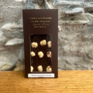 Tablette Chocolat Noir & Noisettes - 110 gr - Atelier de la noisette